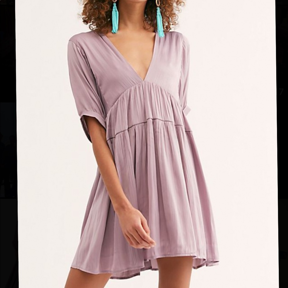 Free People Shiny Sun Up Mini Dress